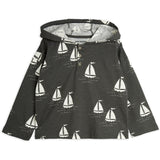 Mini Rodini Grey Sailing Boats AOP Hoodie