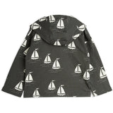 Mini Rodini Grey Sailing Boats AOP Hoodie