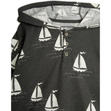Mini Rodini Grey Sailing Boats AOP Hoodie