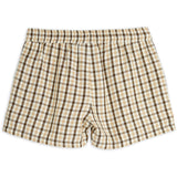 Mini Rodini Beige Gingham Woven Shorts