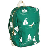 Mini Rodini Green Sailing Boats AOP Backpack