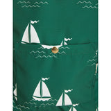 Mini Rodini Green Sailing Boats AOP Backpack