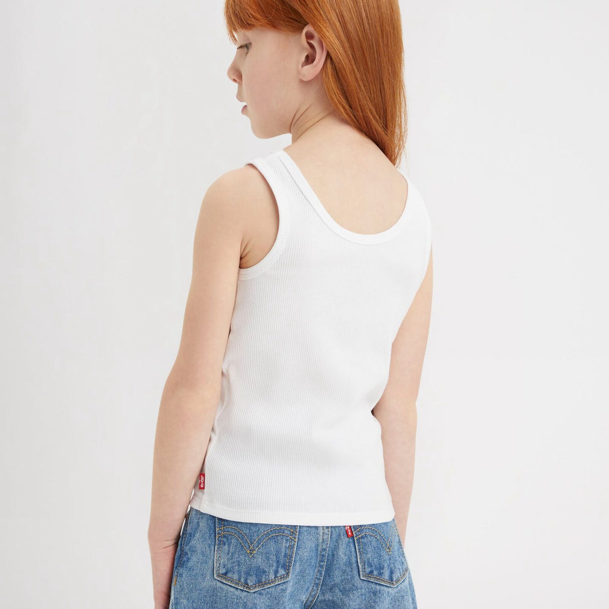 Levi's Bright White Lvg Meet And Greet Ribbed Tank Top