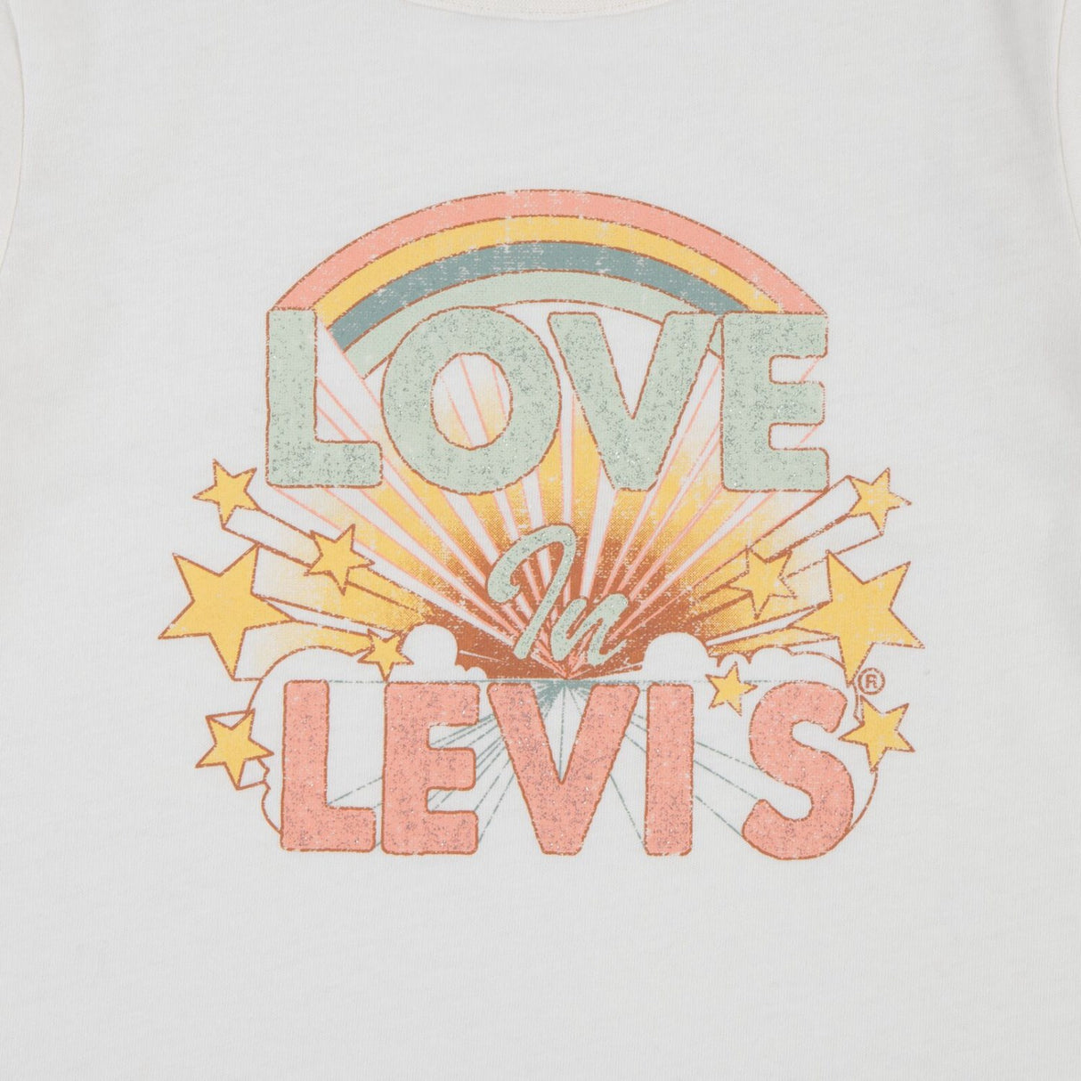 Levi's Gardenia Double Cuff Tee