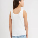 Levi's Bright White Lvg Meet And Greet Ribbed Tank Top