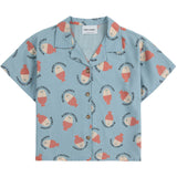 Bobo Choses Light Blue Morning Egg All Over Light Denim Shirt