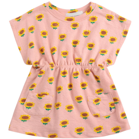 Bobo Choses Light Pink Sunflower All Over Dress