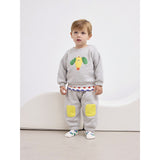 Bobo Choses Heather Grey Happy Dog Sweatshirt