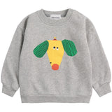 Bobo Choses Heather Grey Happy Dog Sweatshirt