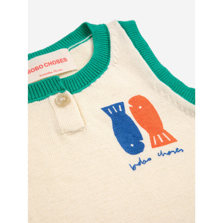 Bobo Choses Offwhite Lucky Fish Knitted Set