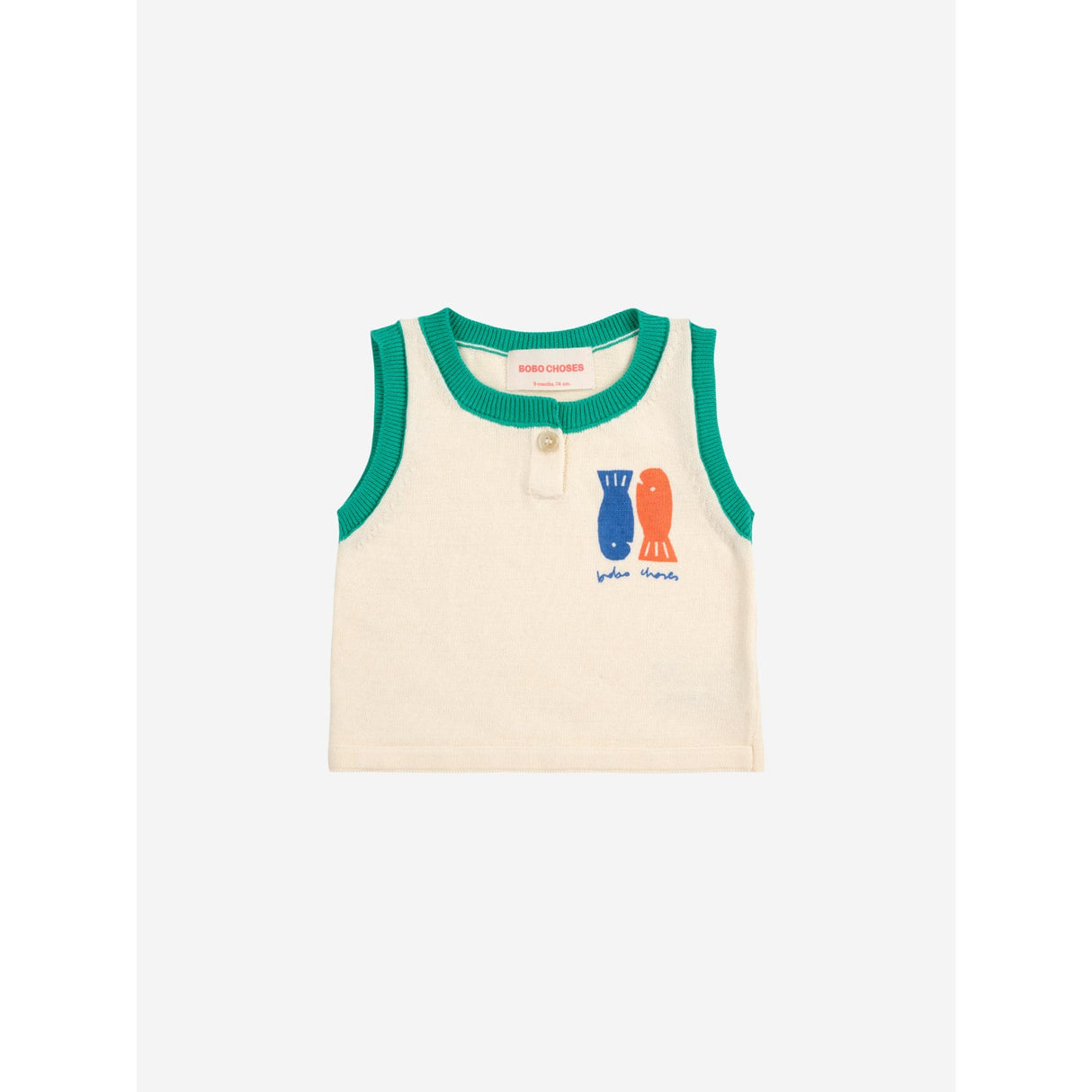 Bobo Choses Offwhite Lucky Fish Knitted Set