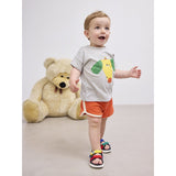 Bobo Choses Heather Grey Happy Dog T-Shirt