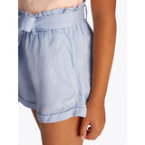 Tommy Hilfiger Breezy Blue Linen Pull On Shorts