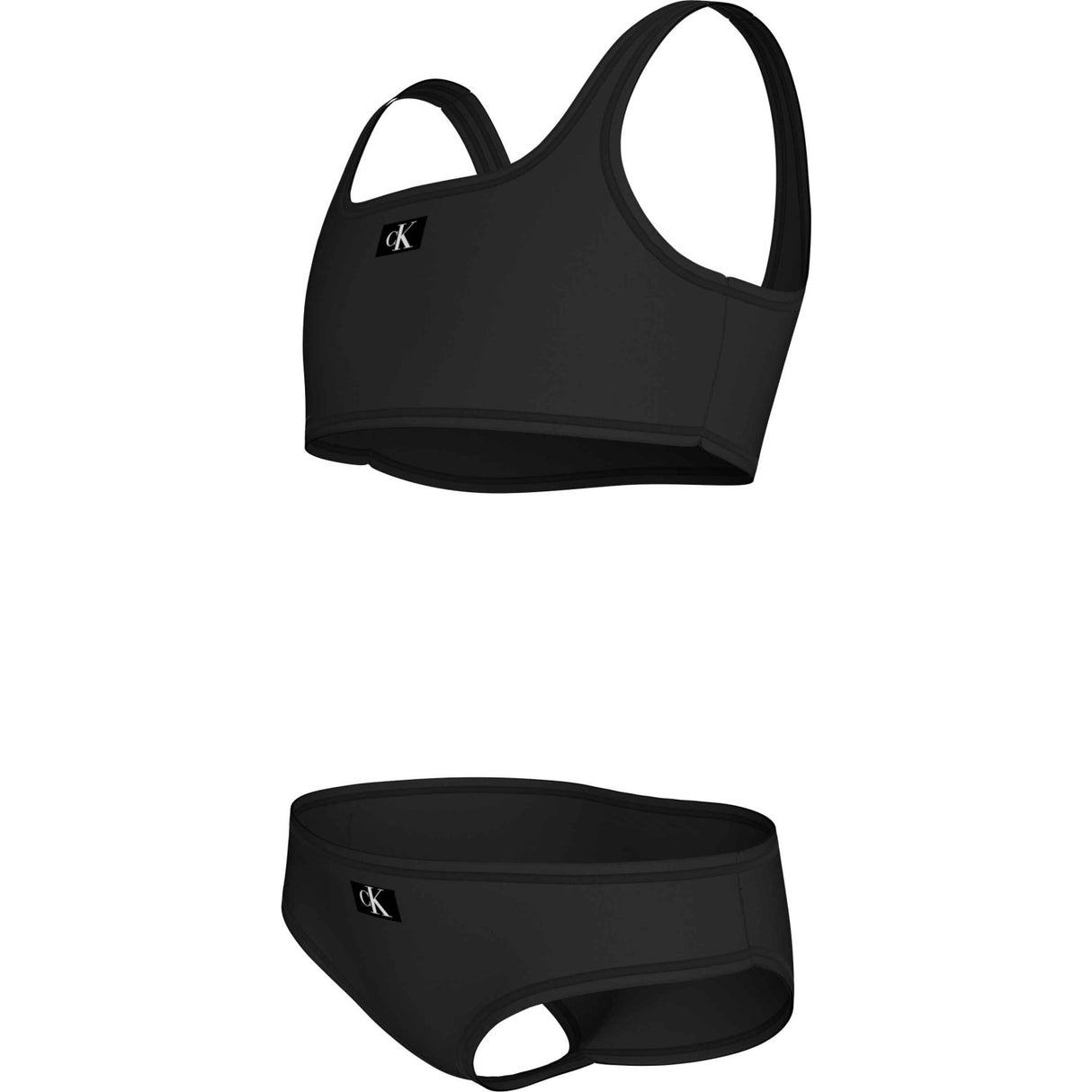 Calvin Klein Pvh Black Bralette Bikini Set