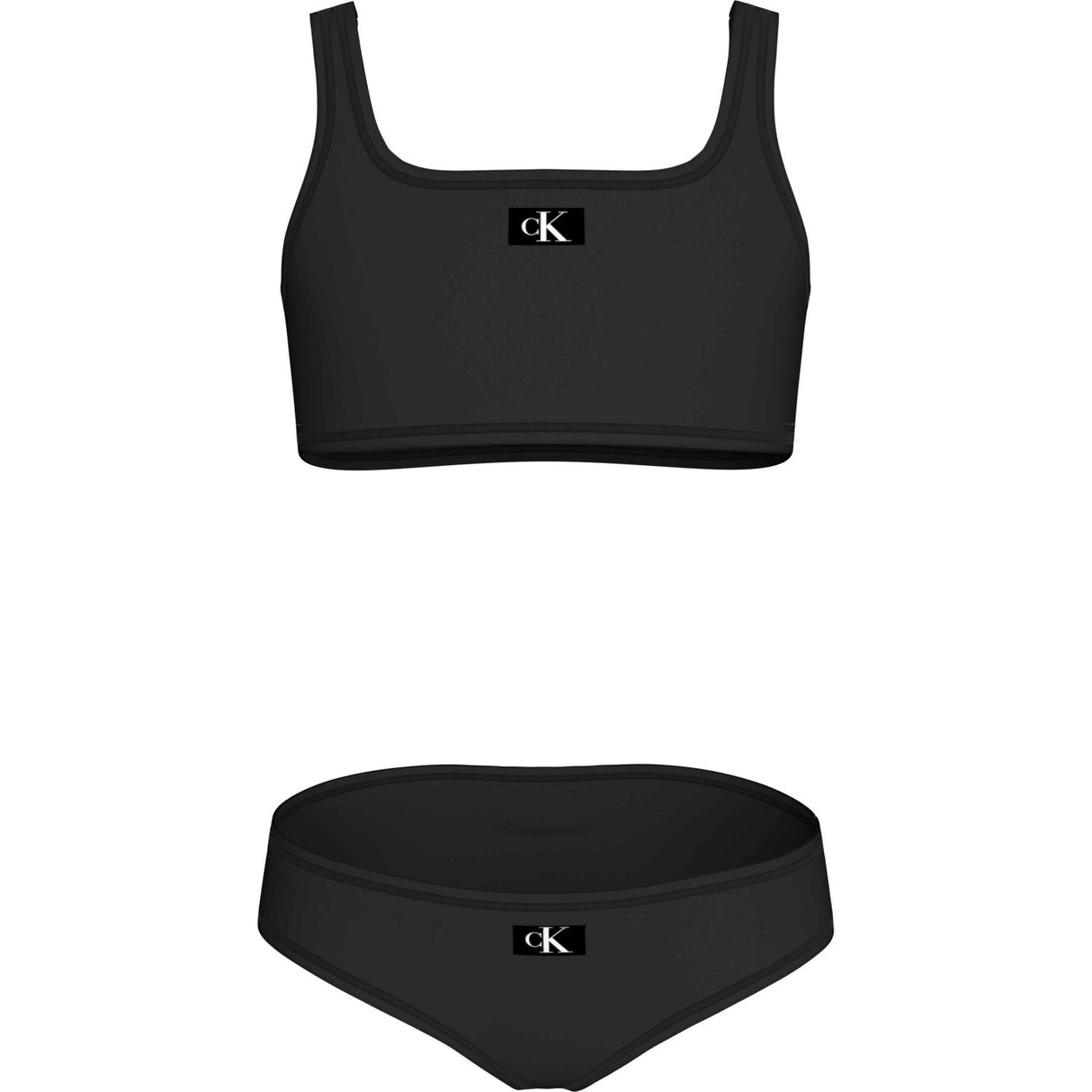 Calvin Klein Pvh Black Bralette Bikini Set