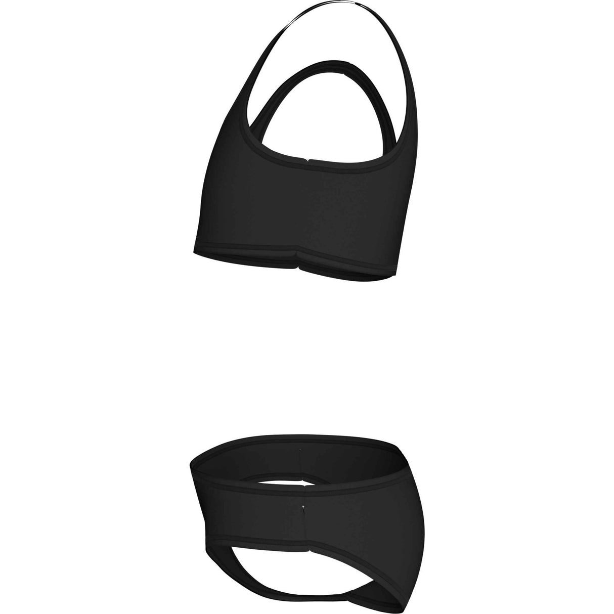 Calvin Klein Pvh Black Bralette Bikini Set