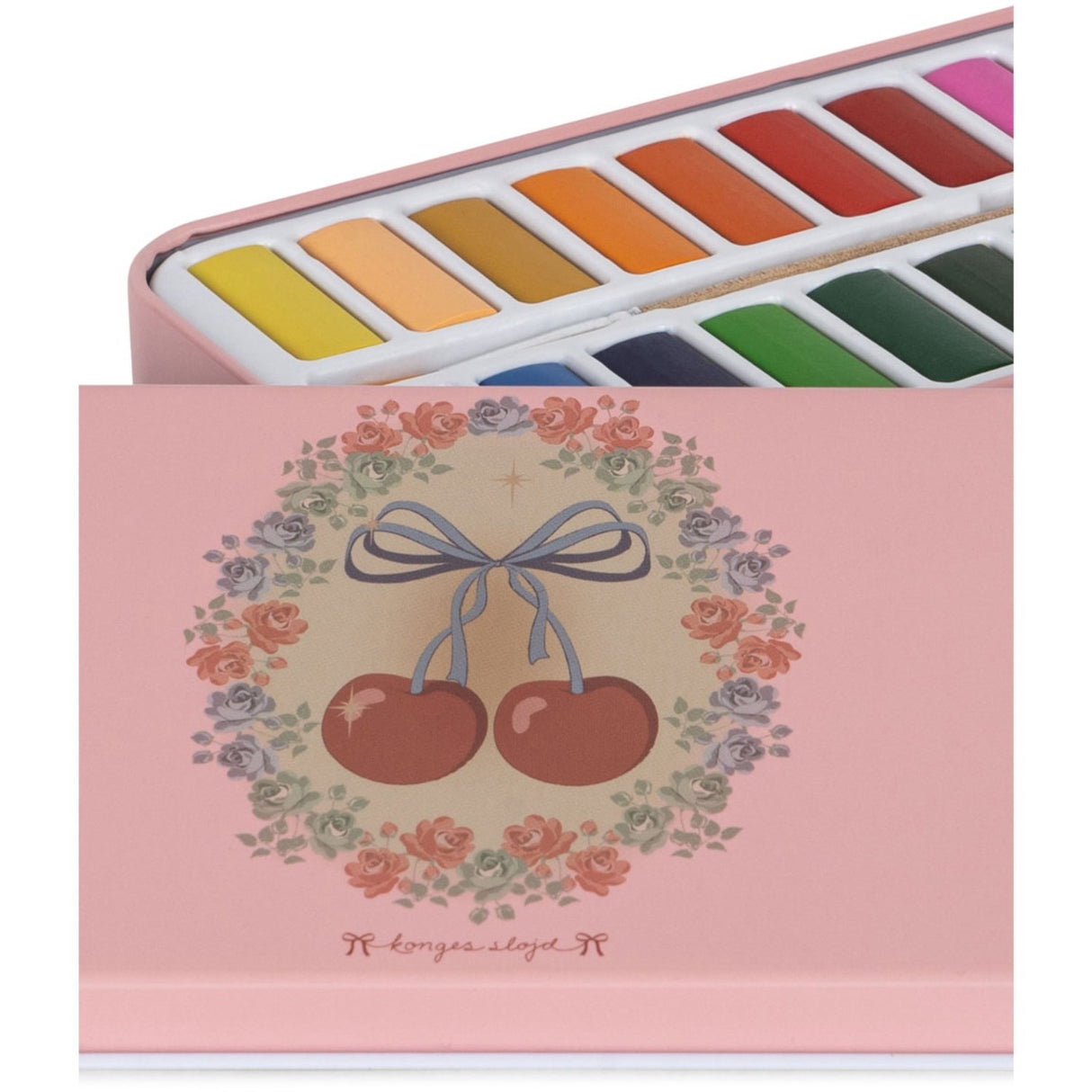 Konges Sløjd Cherry Bow Water Colors Tin Box