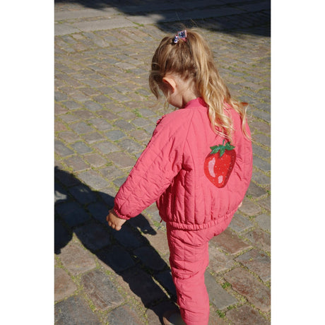 Konges Sløjd Raspberry Wine Juno Sparkle Bomber Jacket