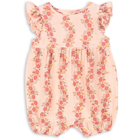 Konges Sløjd Floria Pink Coco Frill Romper Gots
