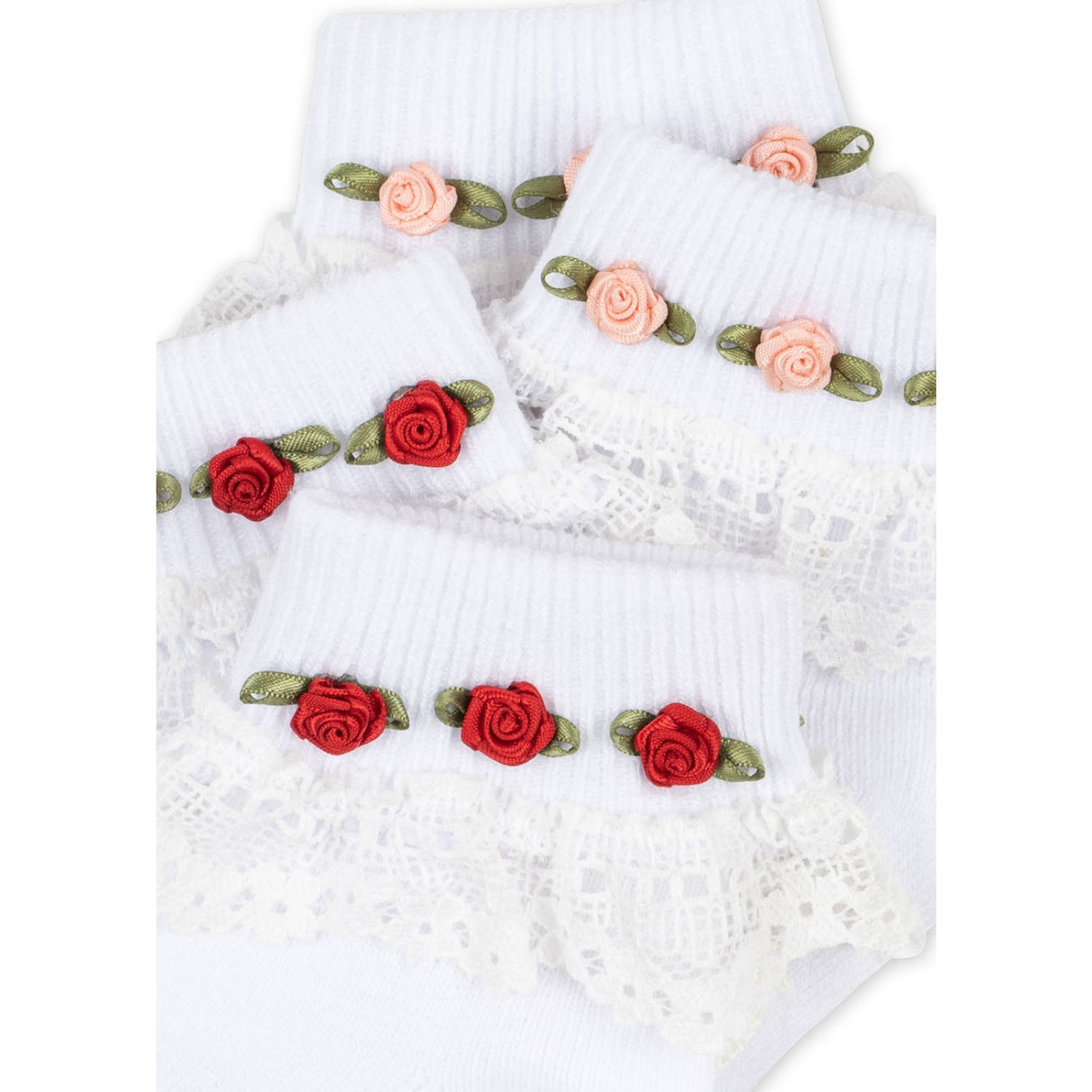 Konges Sløjd Optic White 2 Pack Lace Socks