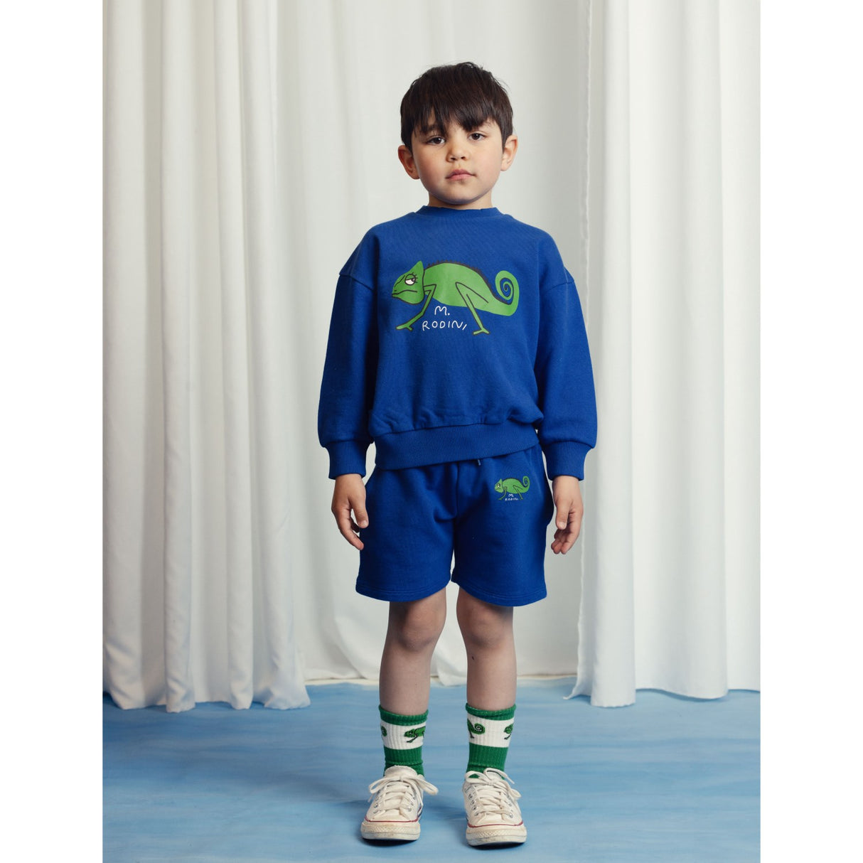 Mini Rodini Blue Lizard Sweatshorts