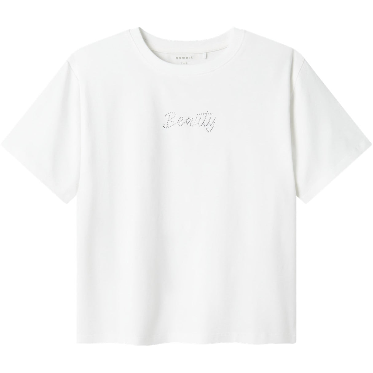 Name It Bright White Delik Regular T-Shirt