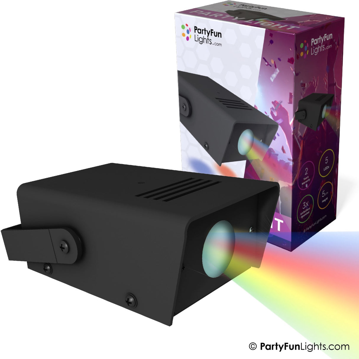Party Funlight Mini Projector Disco Lamp 12.5cm
