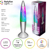 Party Funlight Tornado Glitter Lamp - Multicolor H: 36cm