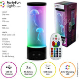 Party Funlight Jellyfish Lamp with Remote Control H: 30cm