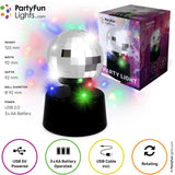 Party Funlight Mini Mirror Ball Lamp Ø: 9.2 cm
