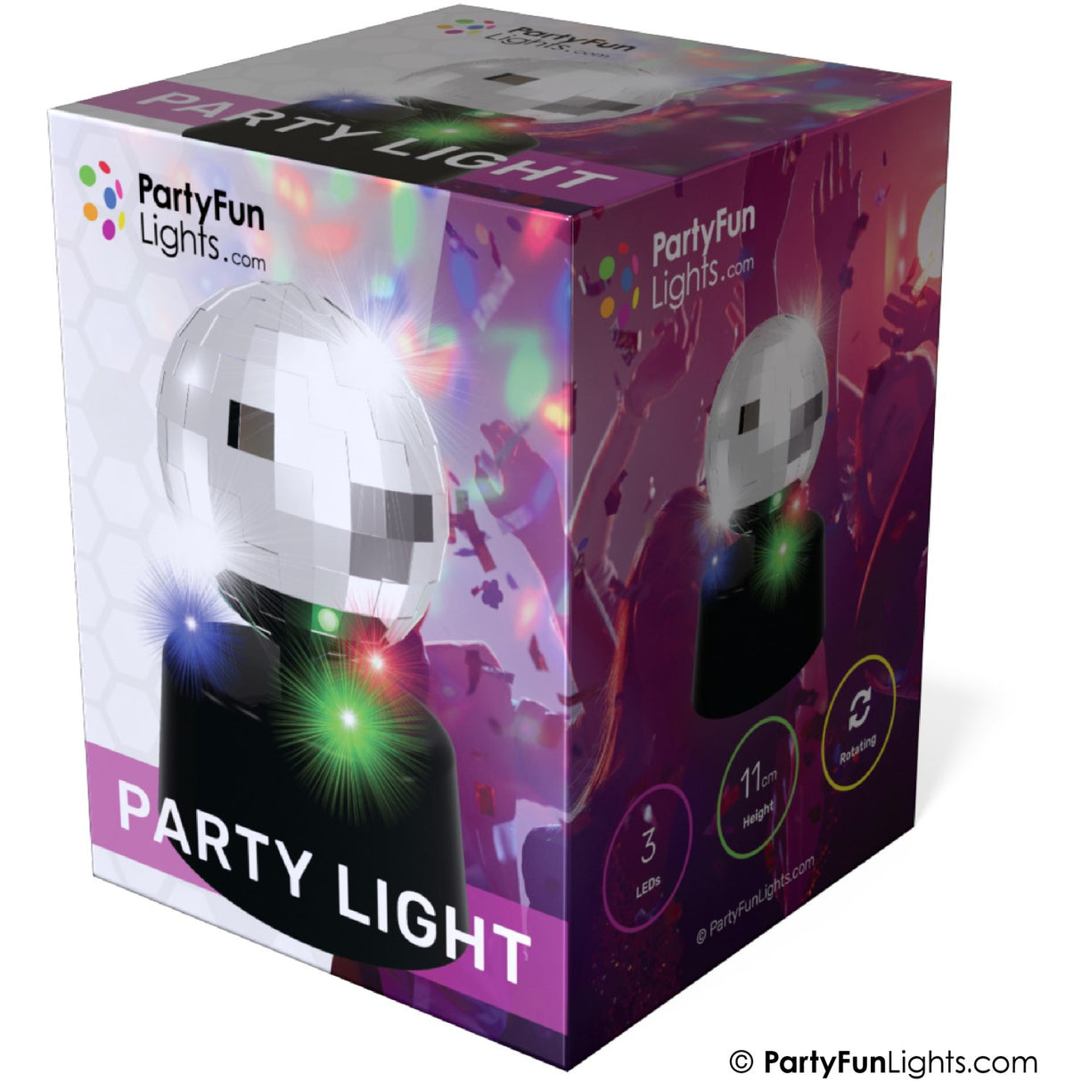 Party Funlight Mini Mirror Ball Lamp Ø: 9.2 cm