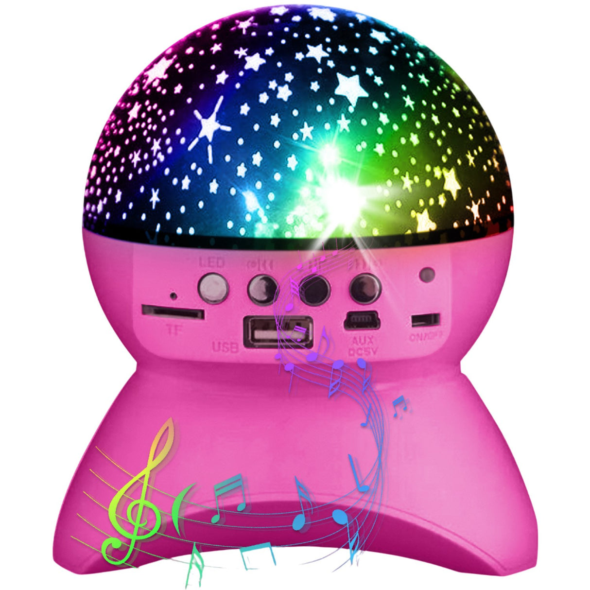 Party Funlight Starry Sky Bluetooth Speaker - Pink