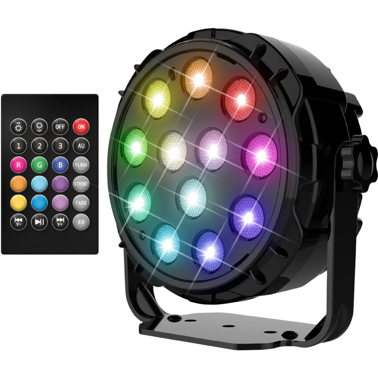 Party Funlight Floodlight Disco Lamp with Remote Control Ø: 12.6cm