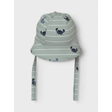 Name It Aqua Gray Crabs Vroels Sunhat