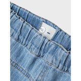 Name It Light Blue Denim Stripes Ryan Cargo Denim Shorts