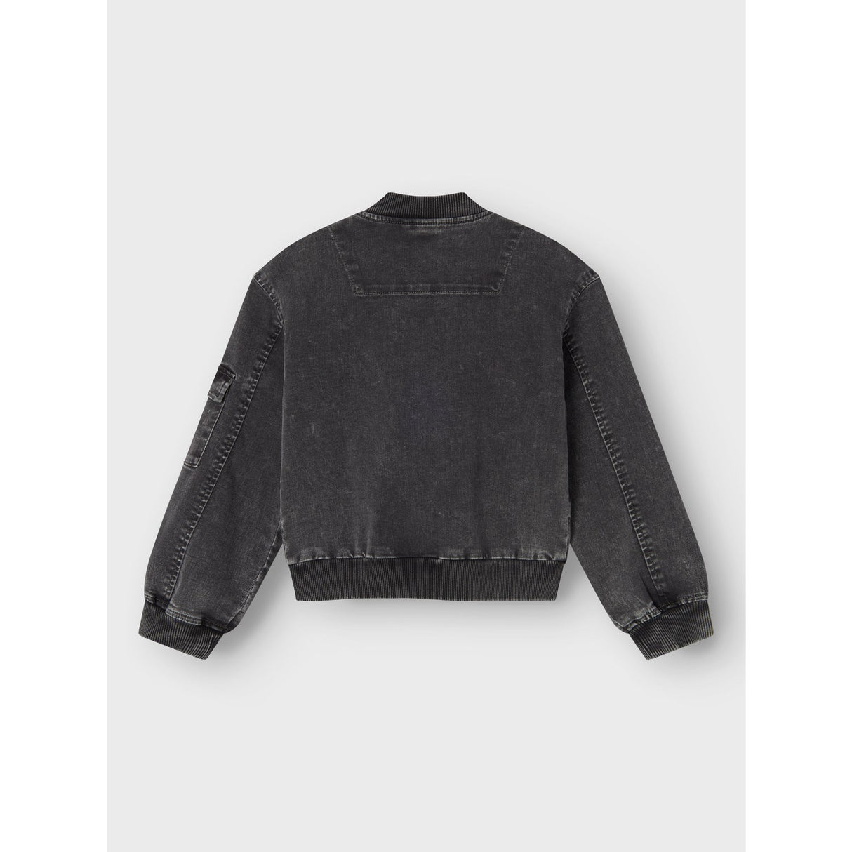 Name It Dark Grey Denim Luna Denim Bomber Jacket