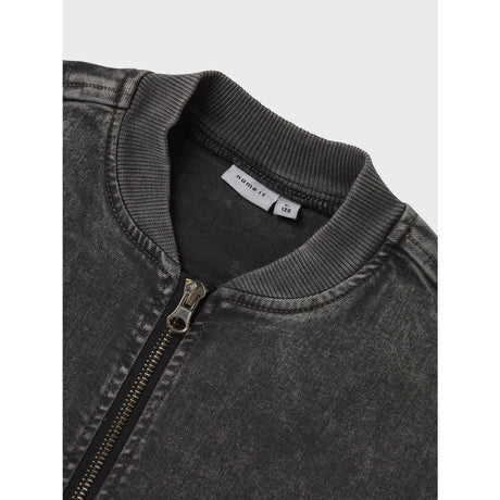 Name It Dark Grey Denim Luna Denim Bomber Jacket