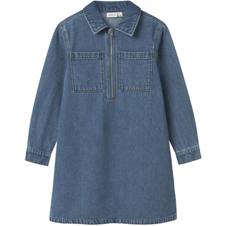 Name It Medium Blue Denim Astrid Zip Denim Dress