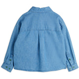 Mini Rodini Blue Note Embroidery Lightweight Denim Shirt