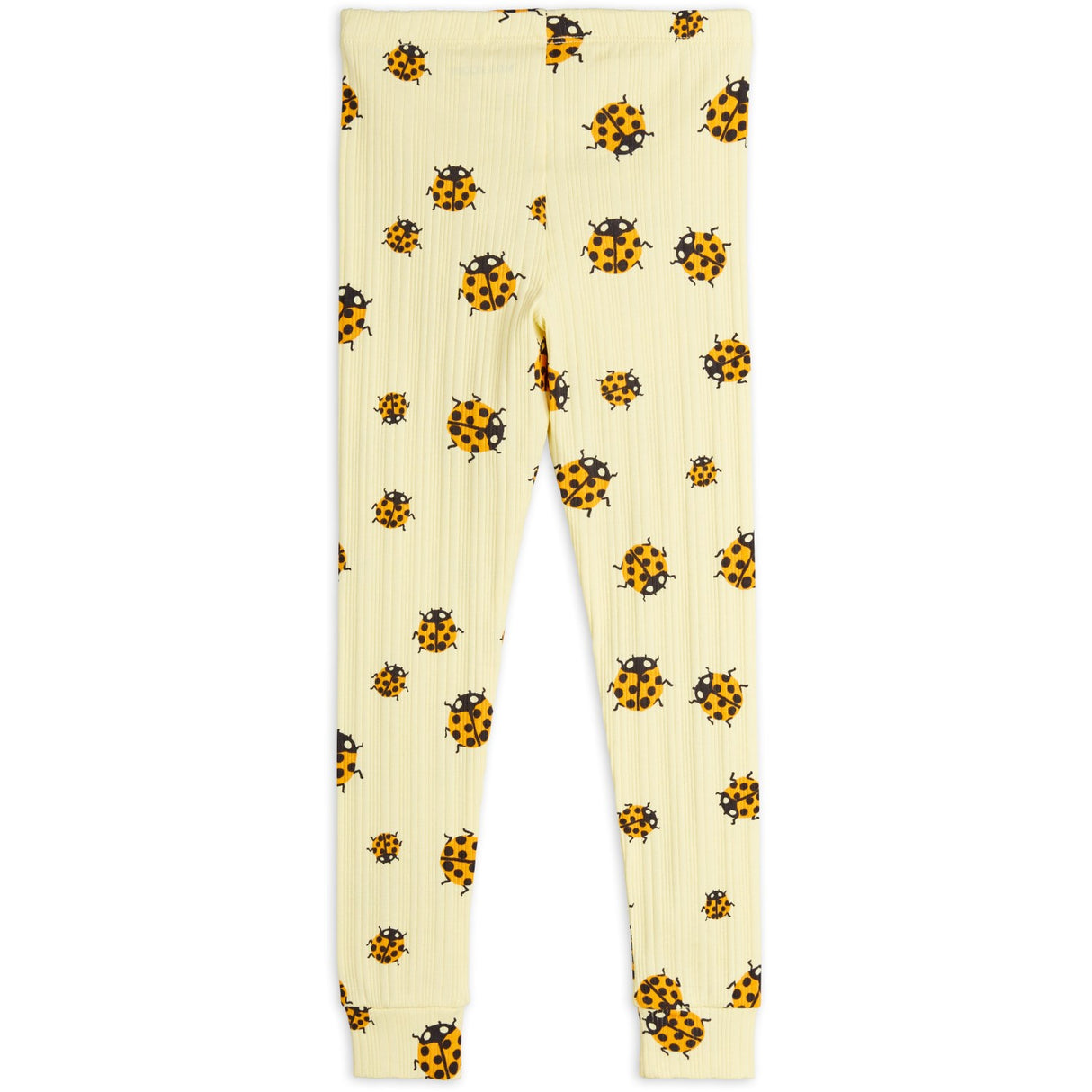 Mini Rodini Yellow Ladybugs AOP Leggings