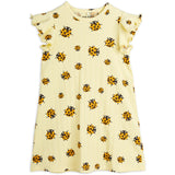 Mini Rodini Yellow Ladybugs AOP Wing Dress