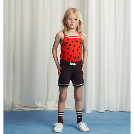 Mini Rodini Red Dots AOP Lace Tank