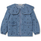 Fliink Light Denim Blue Donna Denim Bomber Jacket