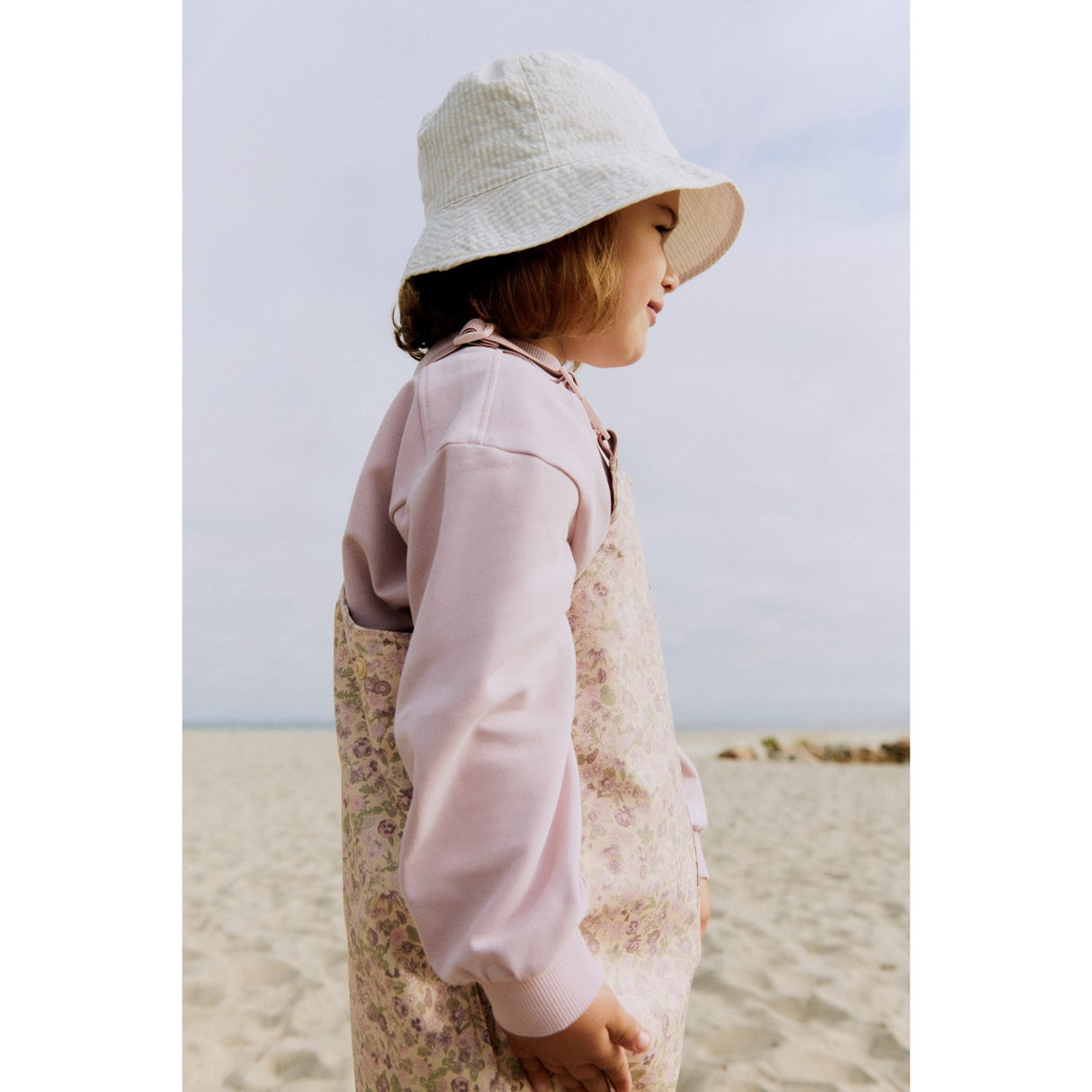 Wheat Rose Flower Field Rainwear Charlo Overall