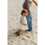 Wheat Summer Blue Stripe Dress Ruffle Ayla