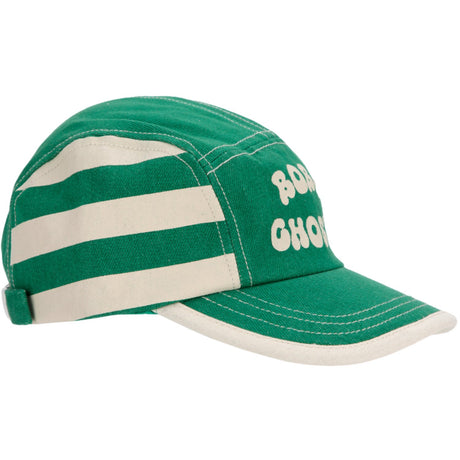 Bobo Choses Light Green Green Stripes Cap