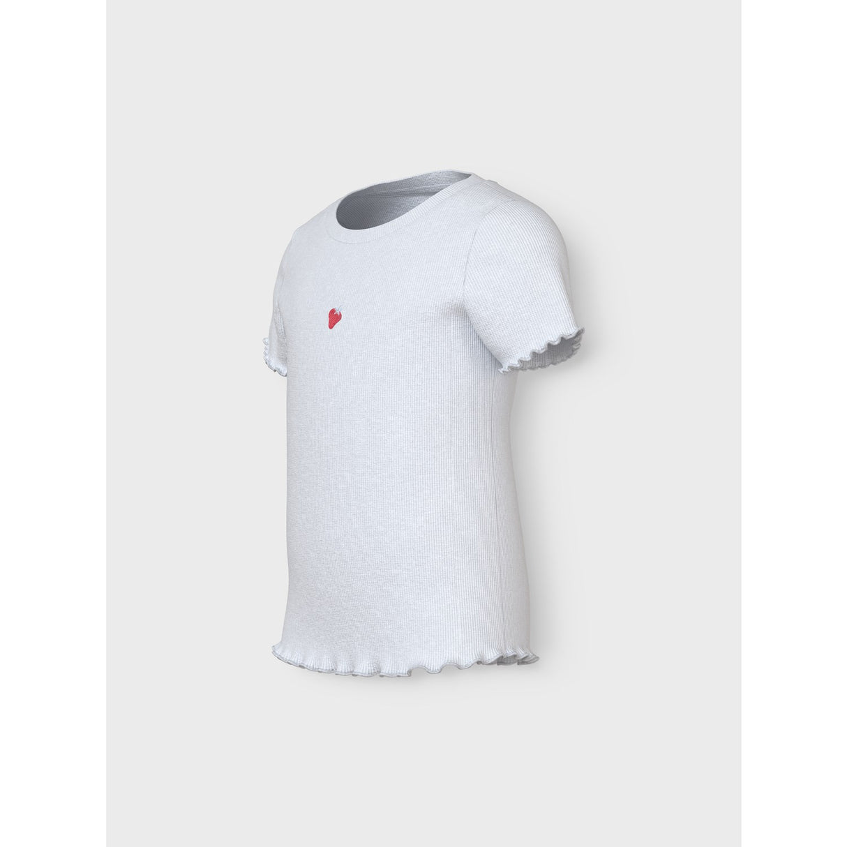 Name It Bright White Strawberry Vivemma Slim T-Shirt