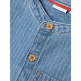 Name It Light Blue Denim Stripes Fido Denim Shirt