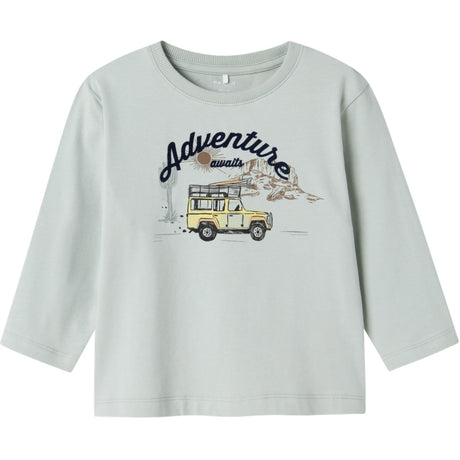 Name It Aqua Gray Hako Regular Blouse