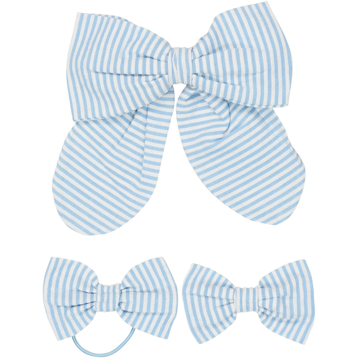 COPENHAGEN COLORS Sky Blue W Cream Stripe 3-Pack Seersucker Accessories